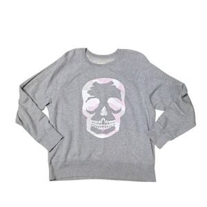 ZADIG AND VOLTAIRE UPPER SKULL SWEATSHIRT GRAY‎ L